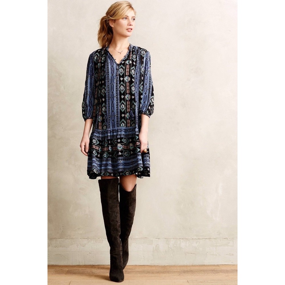 Holding Horses Dress Size Small Winter Moon Southwestern Boho Cottagecore Aztec